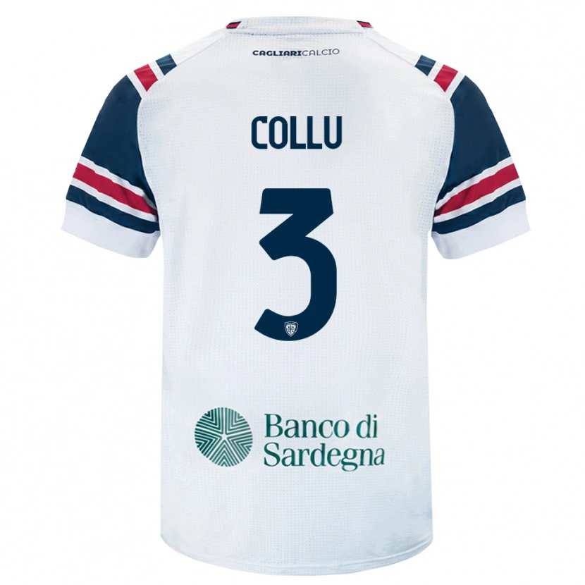 Danxen Män Davide Collu #3 Vit Röd Grön Bortatröja Matchtröjor 2026/27 Tröjor T-Tröja