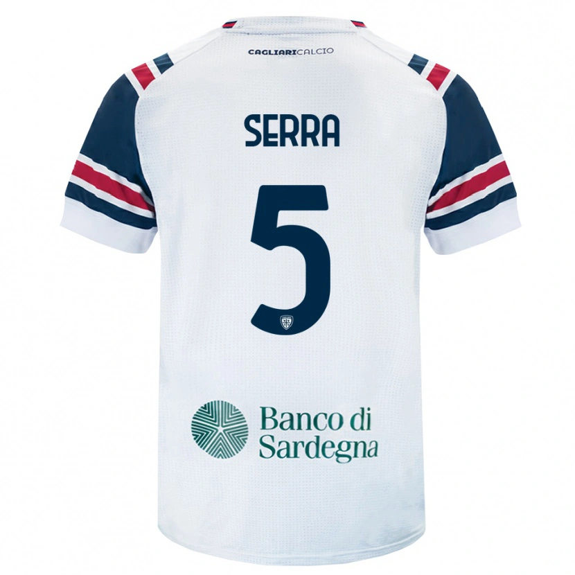Danxen Män Davide Serra #5 Vit Röd Grön Bortatröja Matchtröjor 2026/27 Tröjor T-Tröja