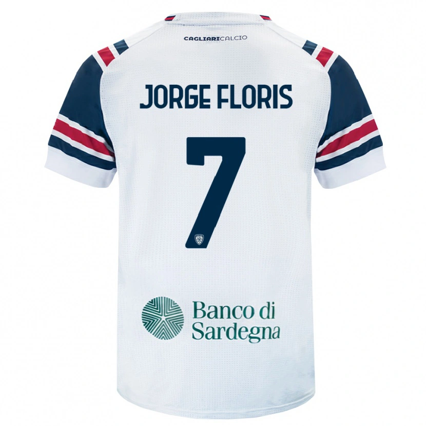 Danxen Män Nicolò Jorge Floris #7 Vit Röd Grön Bortatröja Matchtröjor 2026/27 Tröjor T-Tröja