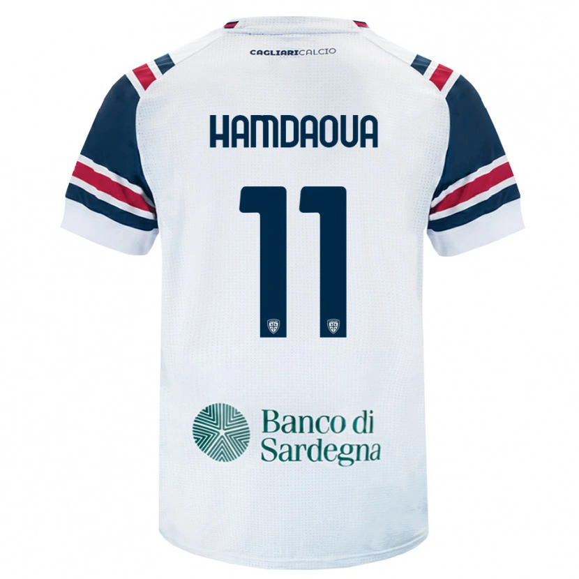 Danxen Män Noham Hamdaoua #11 Vit Röd Grön Bortatröja Matchtröjor 2026/27 Tröjor T-Tröja