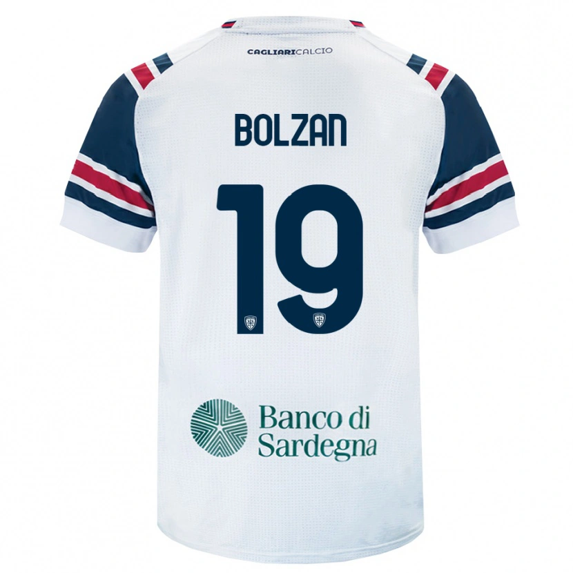 Danxen Män Alessandro Bolzan #19 Vit Röd Grön Bortatröja Matchtröjor 2026/27 Tröjor T-Tröja