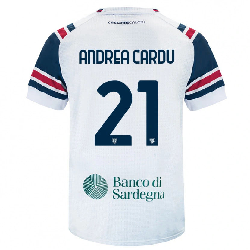 Danxen Män Giovanni Andrea Cardu #21 Vit Röd Grön Bortatröja Matchtröjor 2026/27 Tröjor T-Tröja