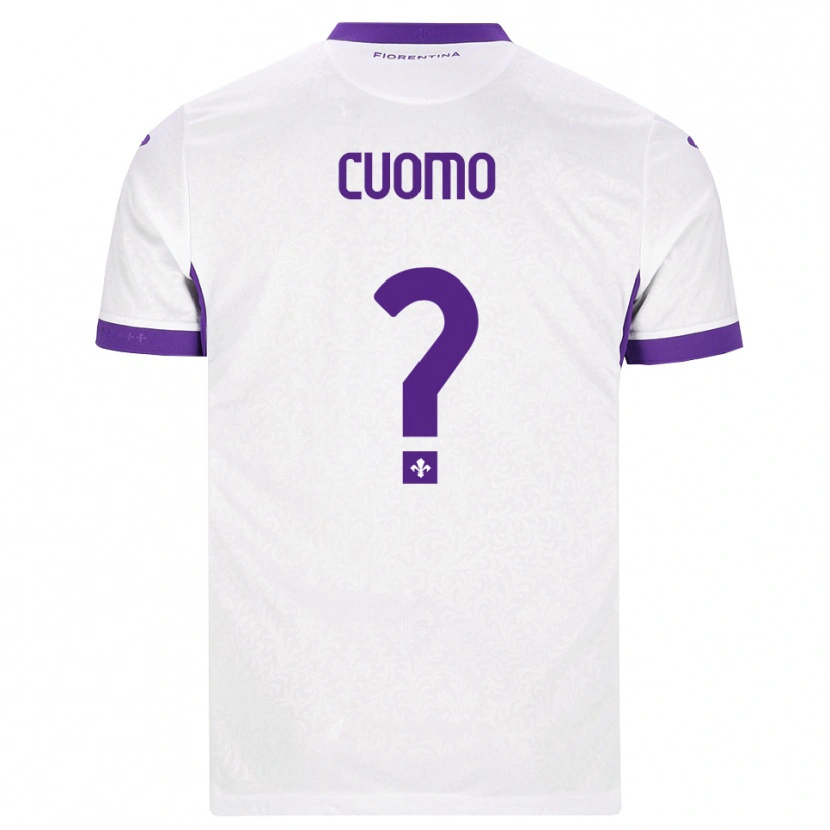 Danxen Män Raffaele Cuomo #0 Vit Lila Bortatröja Matchtröjor 2026/27 Tröjor T-Tröja