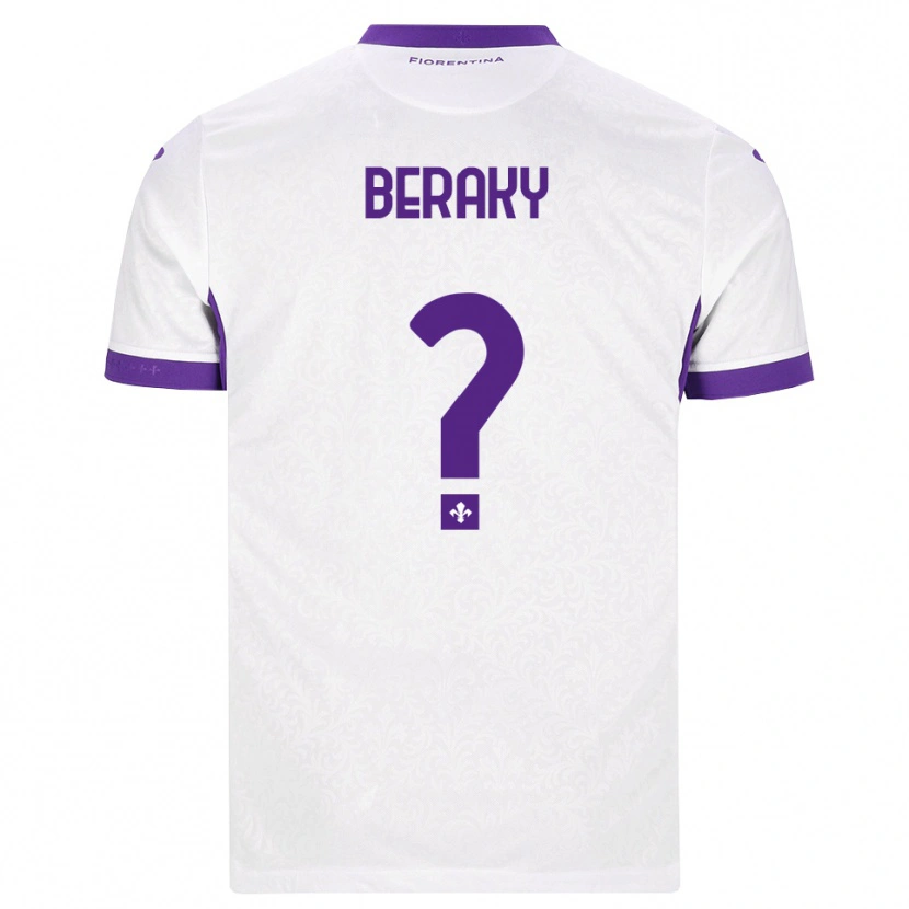 Danxen Män Mussie Beraky #0 Vit Lila Bortatröja Matchtröjor 2026/27 Tröjor T-Tröja