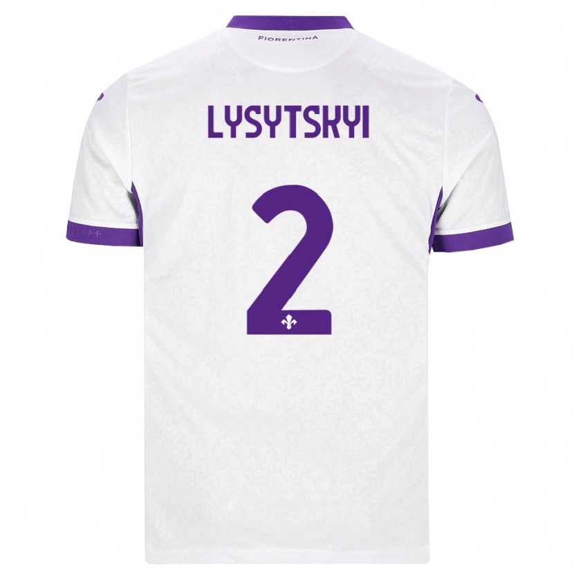 Danxen Män Andriy Lysytskyi #2 Vit Lila Bortatröja Matchtröjor 2026/27 Tröjor T-Tröja