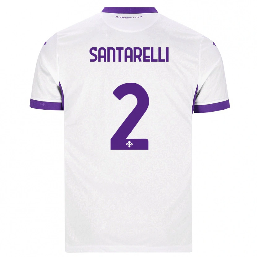 Danxen Män Andrea Santarelli #2 Vit Lila Bortatröja Matchtröjor 2026/27 Tröjor T-Tröja