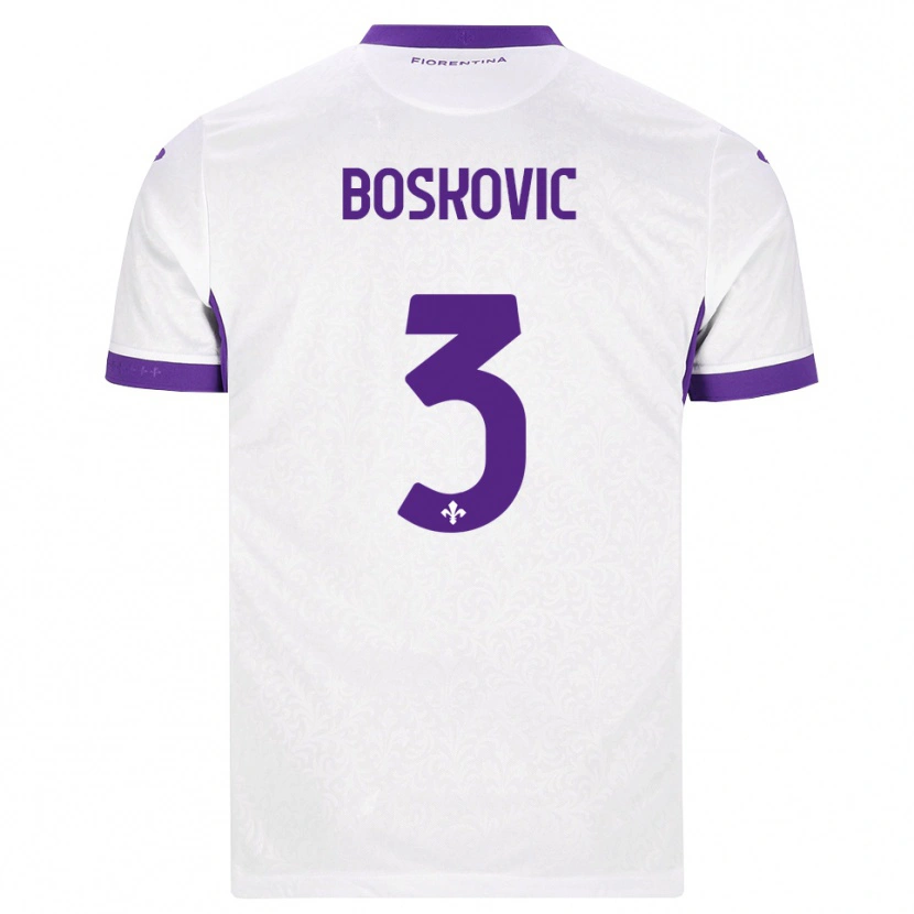 Danxen Män Matko Boskovic #3 Vit Lila Bortatröja Matchtröjor 2026/27 Tröjor T-Tröja