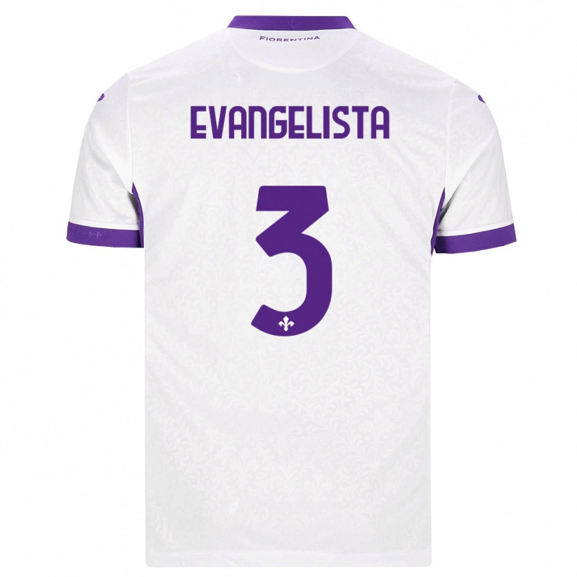 Danxen Män Carlo Evangelista #3 Vit Lila Bortatröja Matchtröjor 2026/27 Tröjor T-Tröja