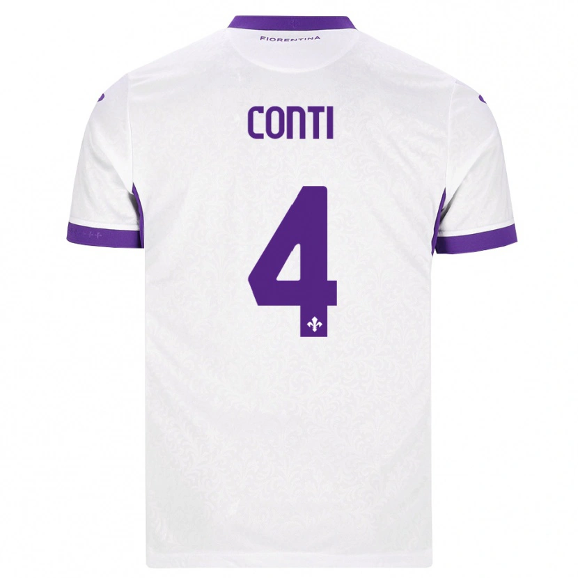 Danxen Män Gabriele Conti #4 Vit Lila Bortatröja Matchtröjor 2026/27 Tröjor T-Tröja
