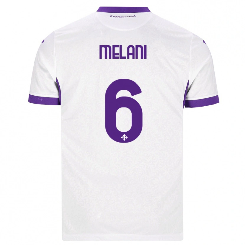 Danxen Män Federico Melani #6 Vit Lila Bortatröja Matchtröjor 2026/27 Tröjor T-Tröja