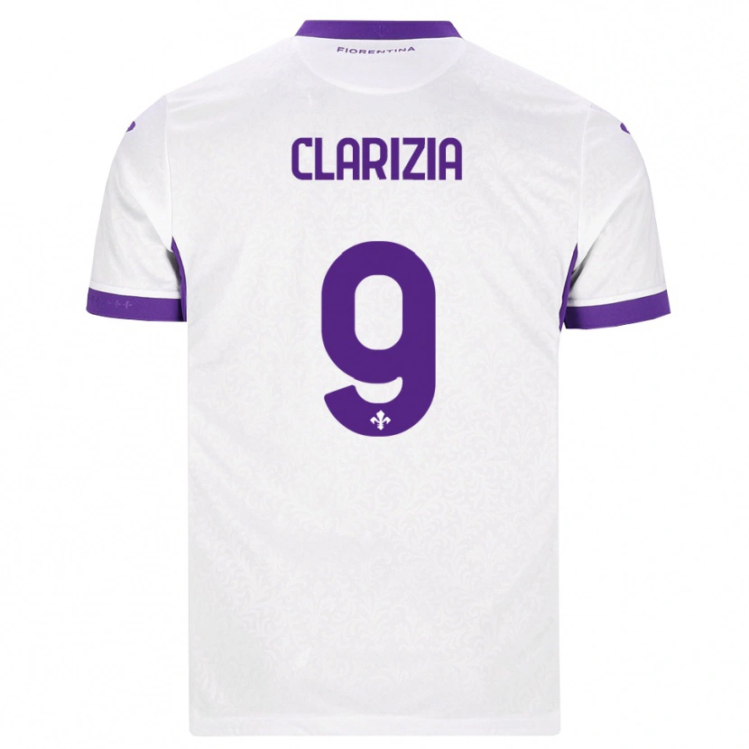 Danxen Män Leonardo Clarizia #9 Vit Lila Bortatröja Matchtröjor 2026/27 Tröjor T-Tröja