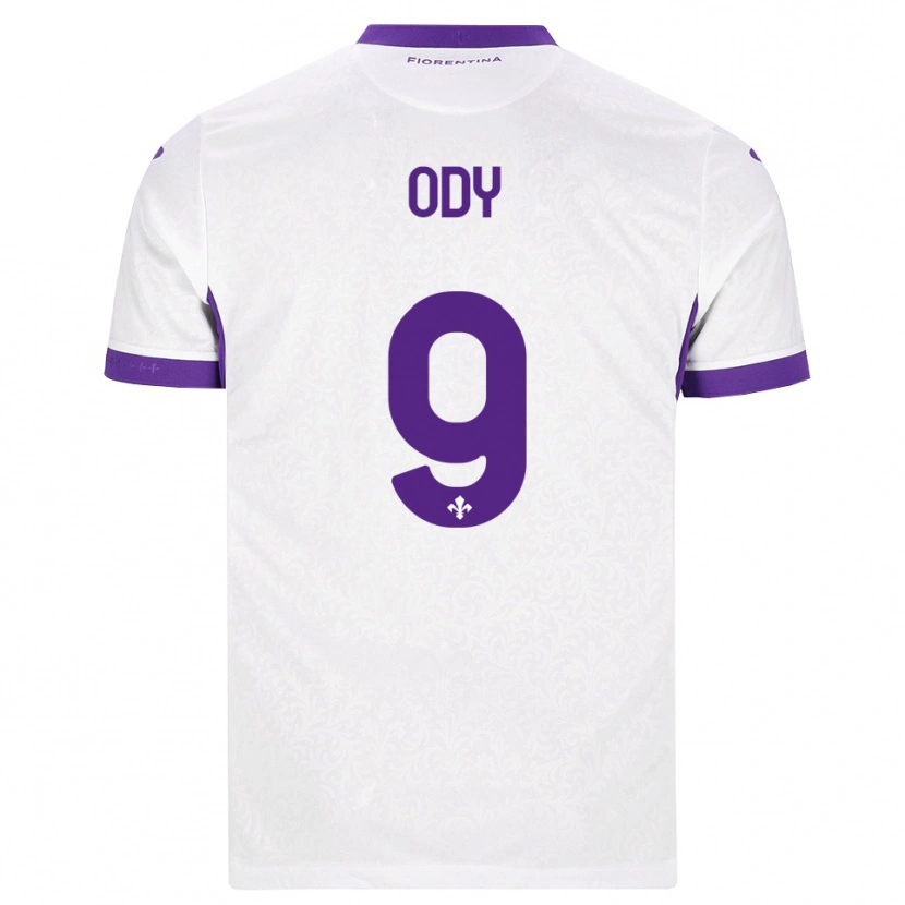 Danxen Män Edwin Ody #9 Vit Lila Bortatröja Matchtröjor 2026/27 Tröjor T-Tröja