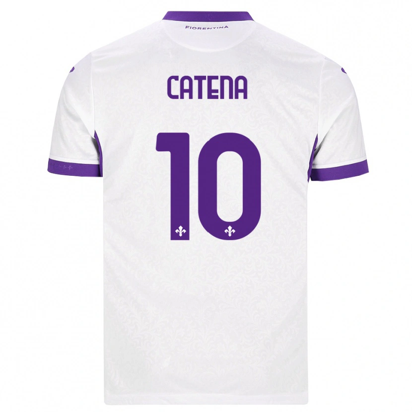 Danxen Män Michaela Catena #10 Vit Lila Bortatröja Matchtröjor 2026/27 Tröjor T-Tröja