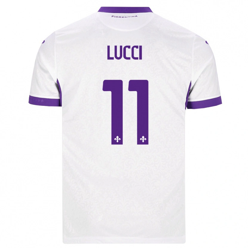 Danxen Män Leonardo Lucci #11 Vit Lila Bortatröja Matchtröjor 2026/27 Tröjor T-Tröja
