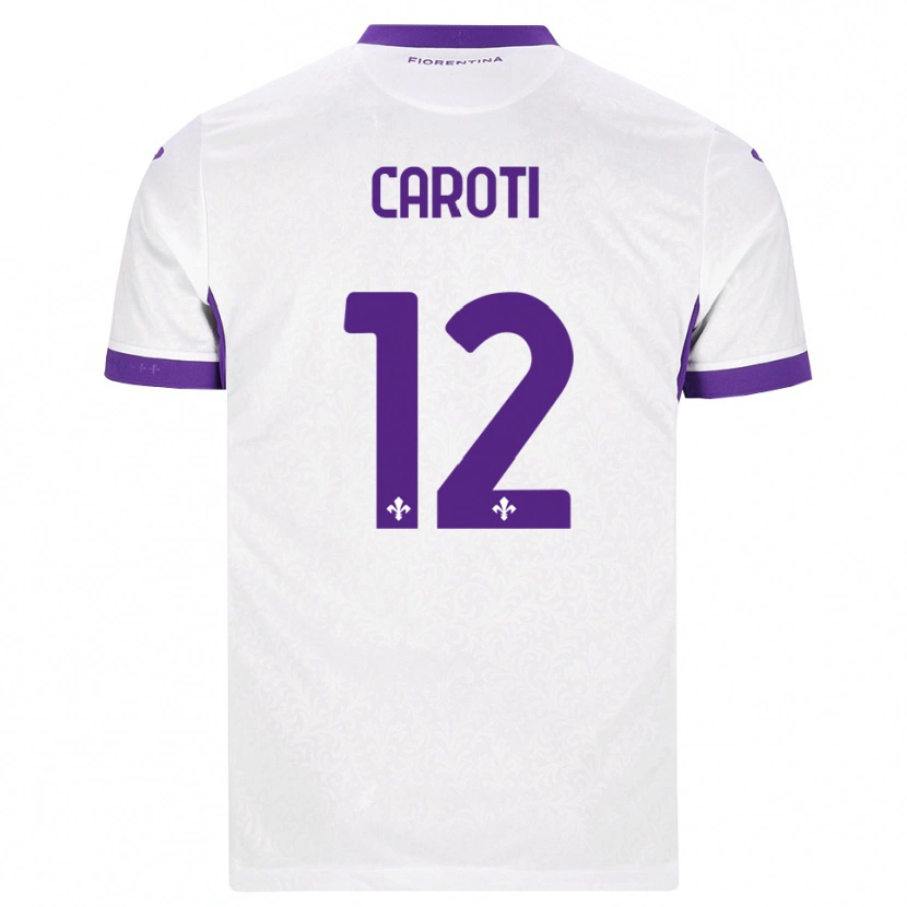 Danxen Män Filippo Caroti #12 Vit Lila Bortatröja Matchtröjor 2026/27 Tröjor T-Tröja