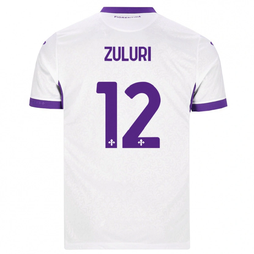 Danxen Män Athena Zuluri #12 Vit Lila Bortatröja Matchtröjor 2026/27 Tröjor T-Tröja