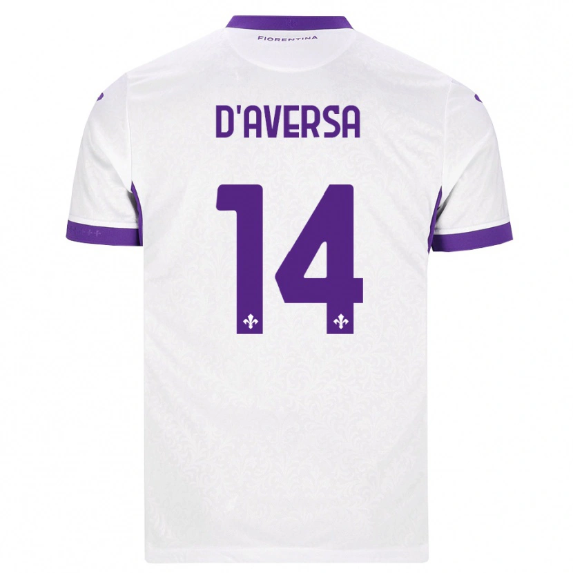 Danxen Män Simone D'aversa #14 Vit Lila Bortatröja Matchtröjor 2026/27 Tröjor T-Tröja
