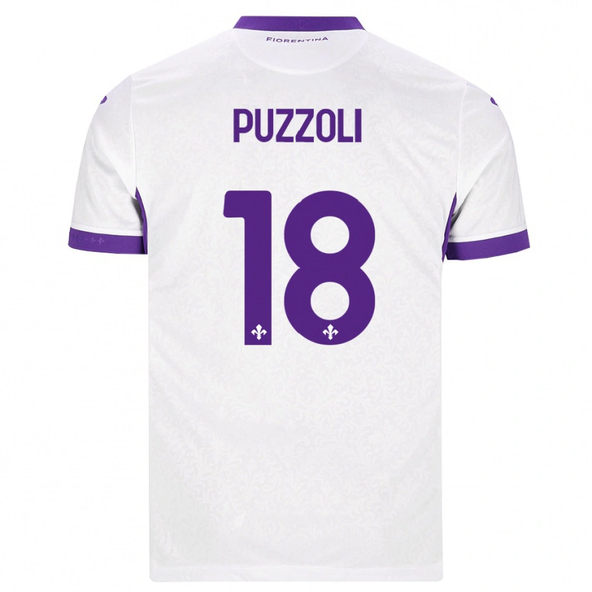 Danxen Män Giorgio Puzzoli #18 Vit Lila Bortatröja Matchtröjor 2026/27 Tröjor T-Tröja