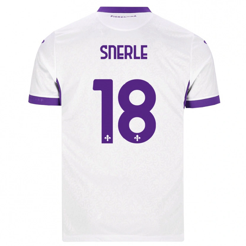 Danxen Män Emma Strøm Snerle #18 Vit Lila Bortatröja Matchtröjor 2026/27 Tröjor T-Tröja