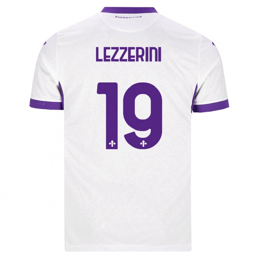 Danxen Män Luca Lezzerini #19 Vit Lila Bortatröja Matchtröjor 2026/27 Tröjor T-Tröja