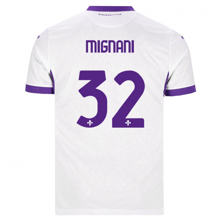 Danxen Män Carlo Mignani #32 Vit Lila Bortatröja Matchtröjor 2026/27 Tröjor T-Tröja