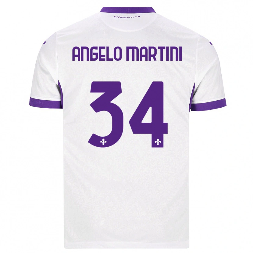 Danxen Män Angelo Martini #34 Vit Lila Bortatröja Matchtröjor 2026/27 Tröjor T-Tröja