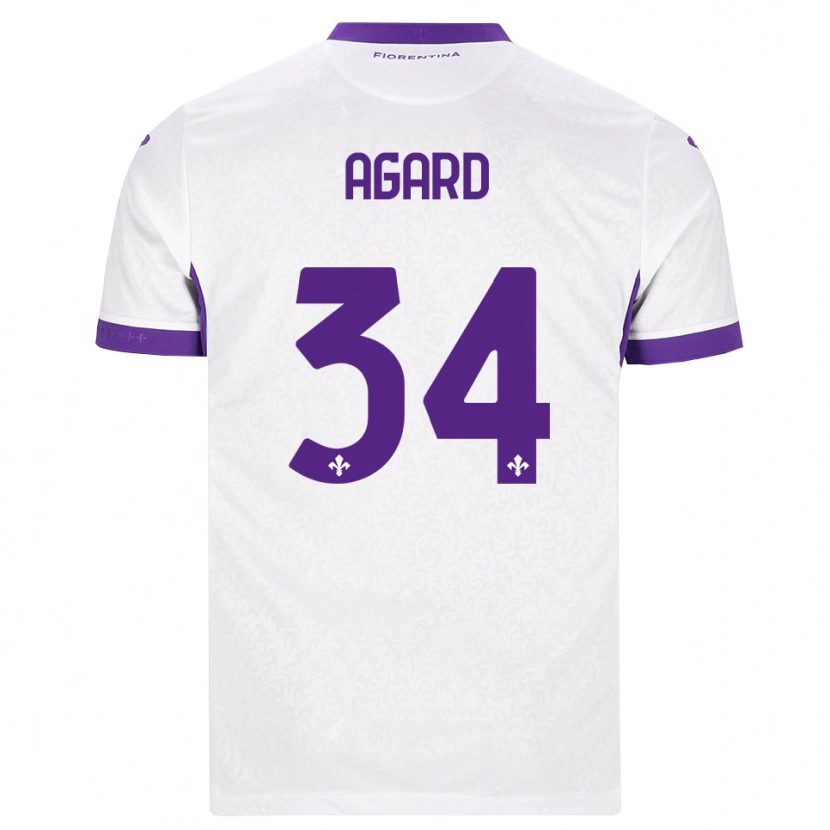 Danxen Män Laura Agard #34 Vit Lila Bortatröja Matchtröjor 2026/27 Tröjor T-Tröja