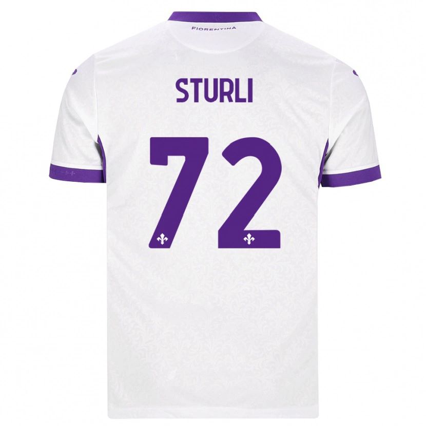 Danxen Män Edoardo Sturli #72 Vit Lila Bortatröja Matchtröjor 2026/27 Tröjor T-Tröja