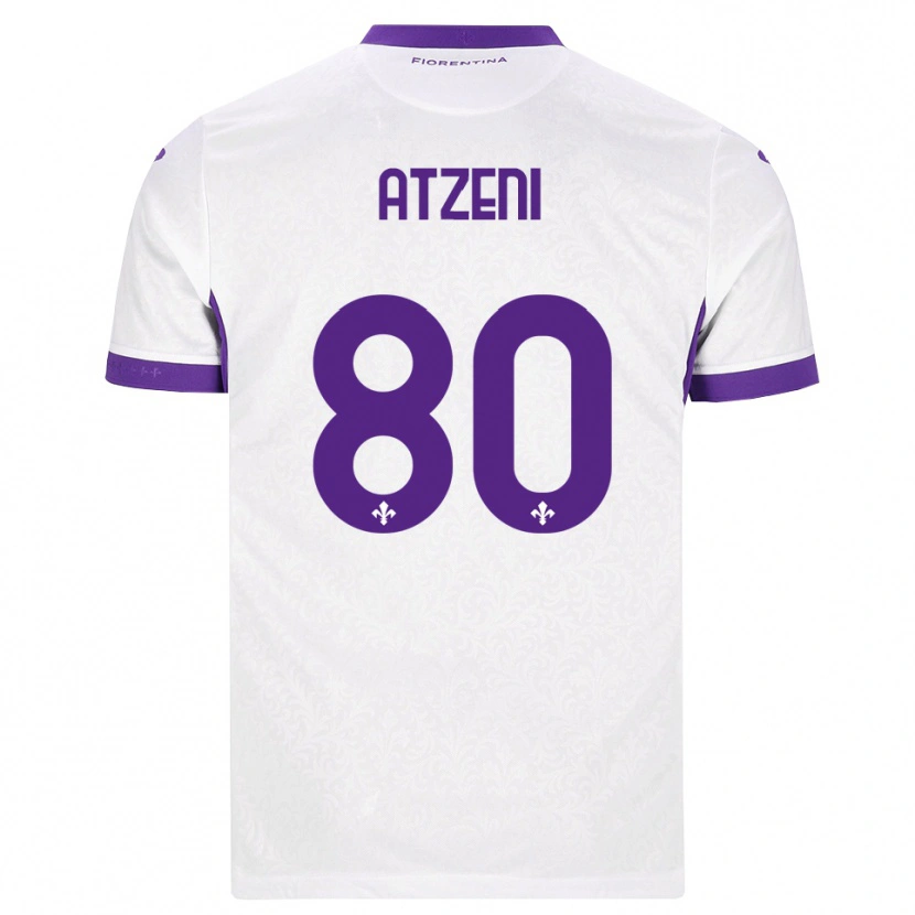 Danxen Män Davide Atzeni #80 Vit Lila Bortatröja Matchtröjor 2026/27 Tröjor T-Tröja