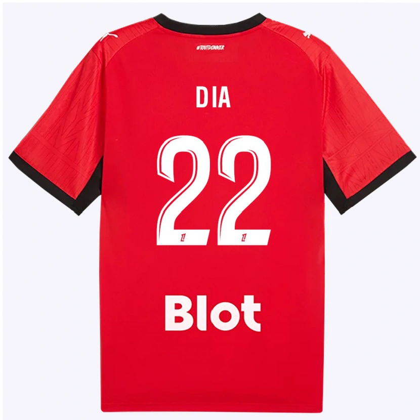 Danxen Män Boulaye Dia #22 Röd Svart Vit Hemmatröja Matchtröjor 2026/27 Tröjor T-Tröja