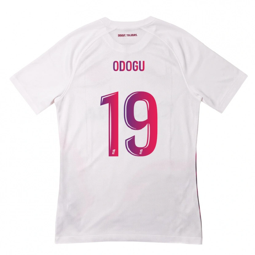 Danxen Män David Odogu #19 Vit Rosa Lila Bortatröja Matchtröjor 2026/27 Tröjor T-Tröja