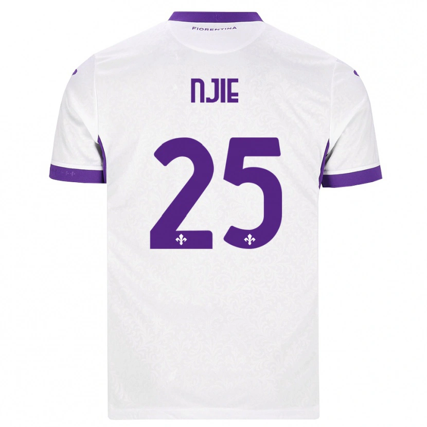 Danxen Män Alieu Njie #25 Vit Lila Bortatröja Matchtröjor 2026/27 Tröjor T-Tröja