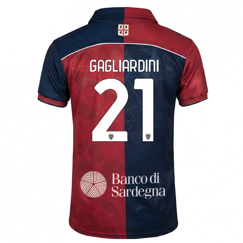 Danxen Män Roberto Gagliardini #21 Burgundy Kunglig Blå Hemmatröja Matchtröjor 2026/27 Tröjor T-Tröja