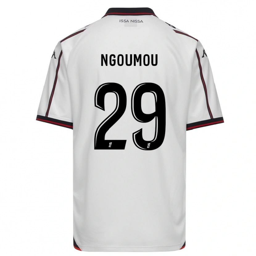 Danxen Män Nathan Ngoumou #29 Svart Vit Bortatröja Matchtröjor 2026/27 Tröjor T-Tröja