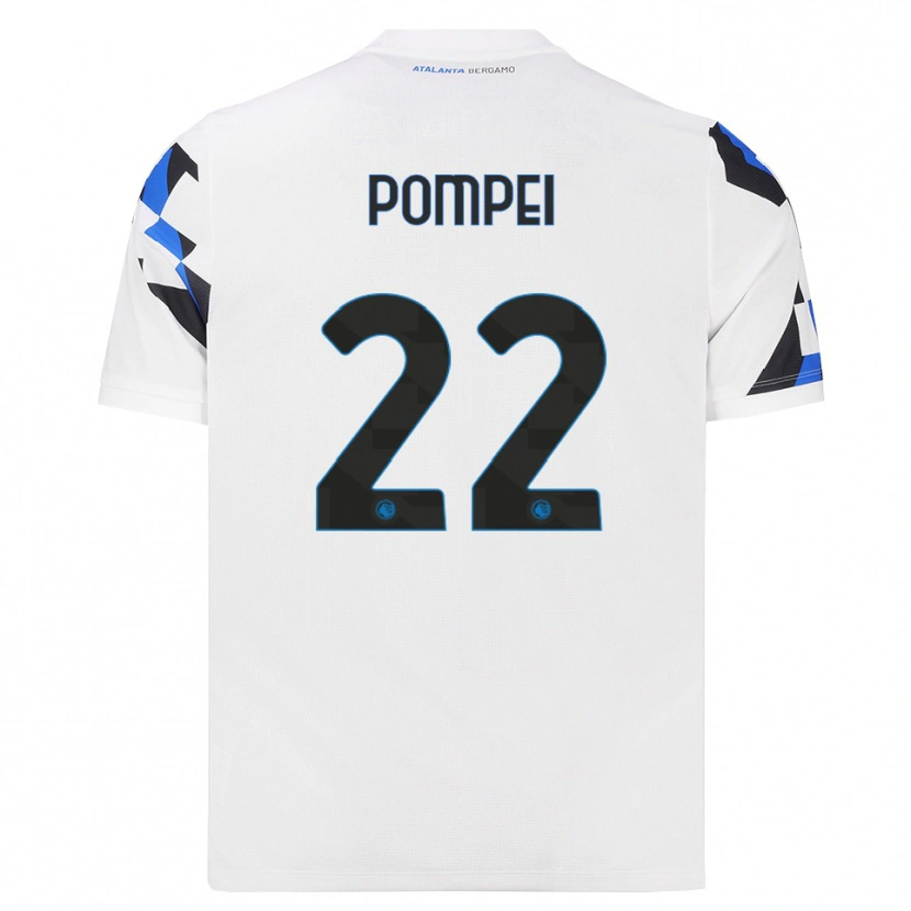 Danxen Män Thomas Pompei #22 Vit Röd Blå Bortatröja Matchtröjor 2026/27 Tröjor T-Tröja