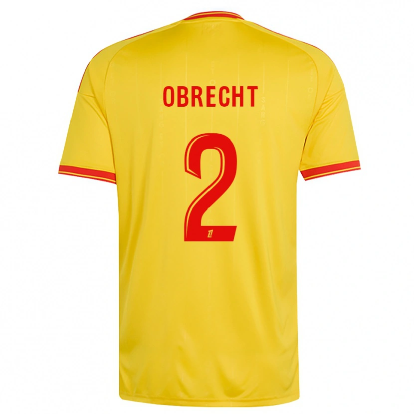 Danxen Kvinnor Laura Obrecht #2 Guld Orange Röd Hemmatröja Matchtröjor 2026/27 Tröjor T-Tröja
