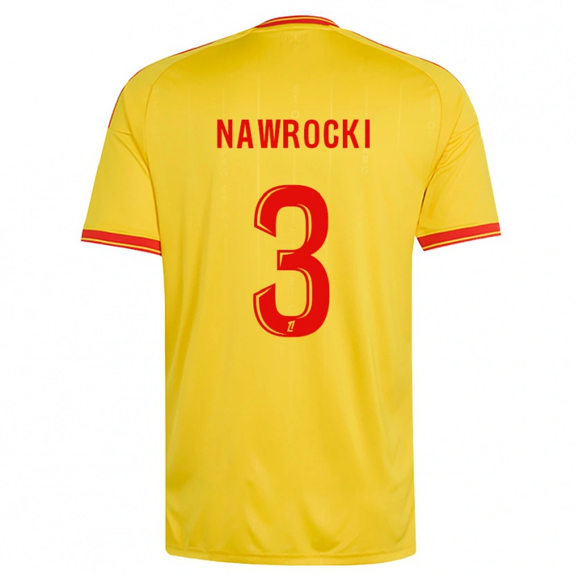 Danxen Kvinnor Maik Nawrocki #3 Guld Orange Röd Hemmatröja Matchtröjor 2026/27 Tröjor T-Tröja