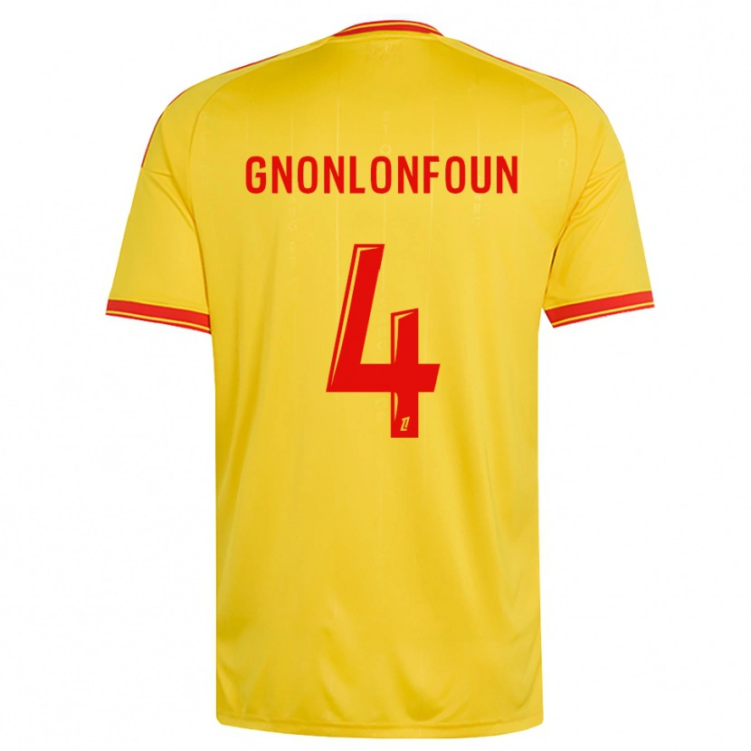 Danxen Kvinnor Madi Gnonlonfoun #4 Guld Orange Röd Hemmatröja Matchtröjor 2026/27 Tröjor T-Tröja