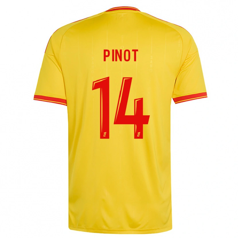 Danxen Kvinnor Laurine Pinot #14 Guld Orange Röd Hemmatröja Matchtröjor 2026/27 Tröjor T-Tröja