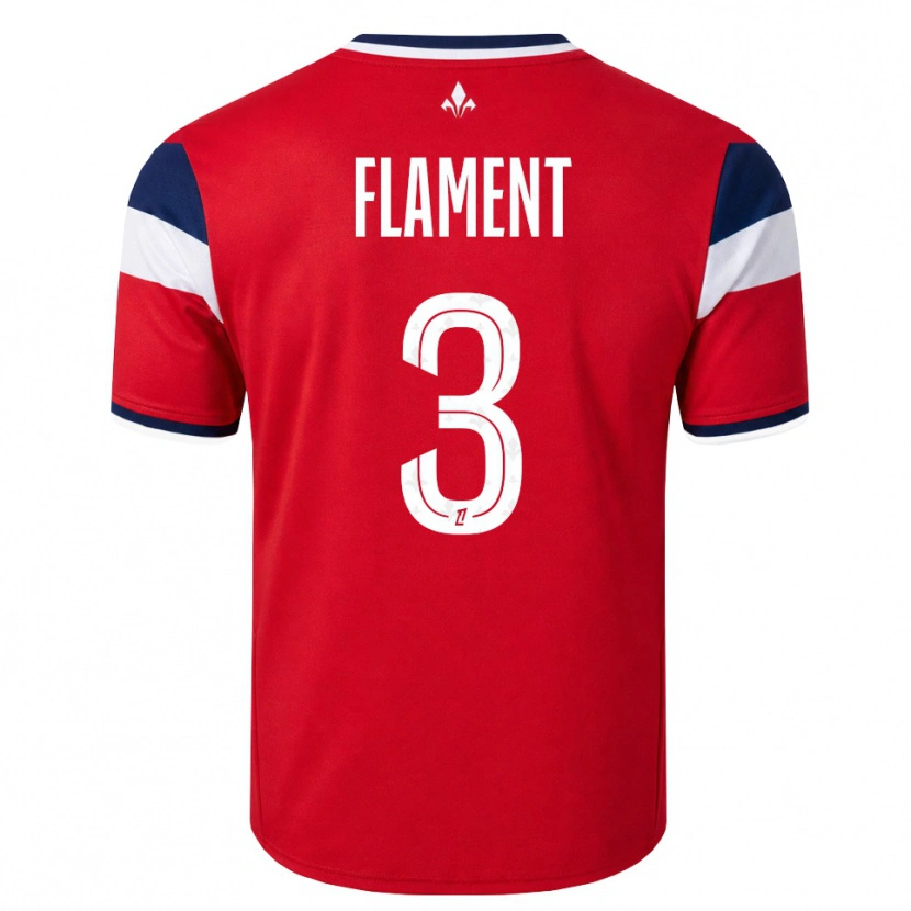Danxen Kvinnor Corentin Flament #3 Röd Vit Kunglig Blå Hemmatröja Matchtröjor 2026/27 Tröjor T-Tröja