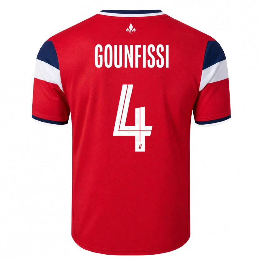 Danxen Kvinnor Mouad Gounfissi #4 Röd Vit Kunglig Blå Hemmatröja Matchtröjor 2026/27 Tröjor T-Tröja