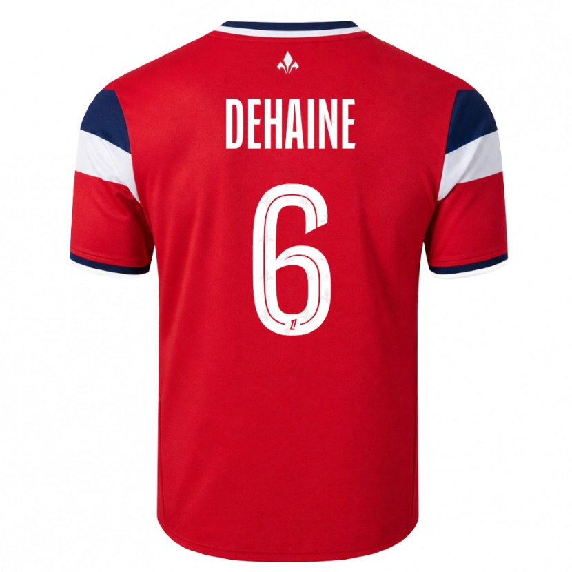 Danxen Kvinnor Axel Dehaine #6 Röd Vit Kunglig Blå Hemmatröja Matchtröjor 2026/27 Tröjor T-Tröja