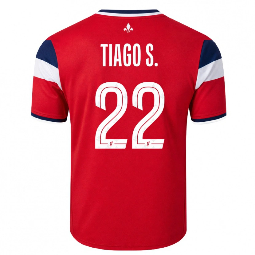 Danxen Kvinnor Tiago Santos #22 Röd Vit Kunglig Blå Hemmatröja Matchtröjor 2026/27 Tröjor T-Tröja