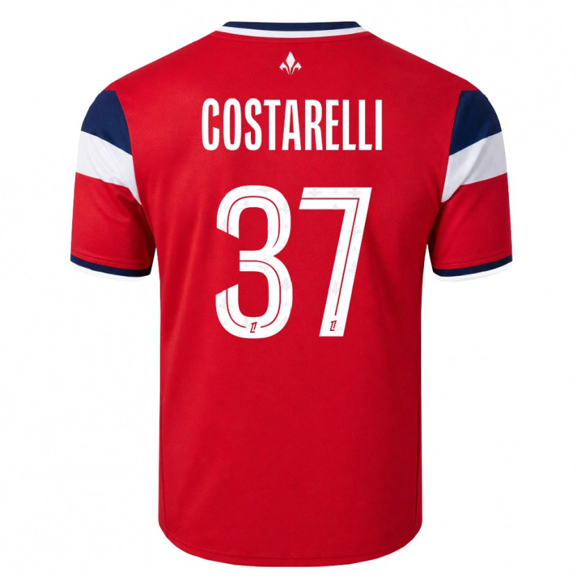 Danxen Kvinnor Morgan Costarelli #37 Röd Vit Kunglig Blå Hemmatröja Matchtröjor 2026/27 Tröjor T-Tröja