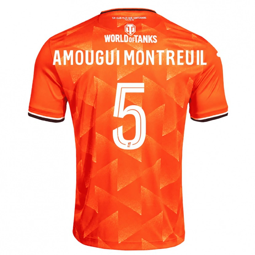 Danxen Kvinnor Maceo Amougui Montreuil #5 Orange Vit Svart Hemmatröja Matchtröjor 2026/27 Tröjor T-Tröja