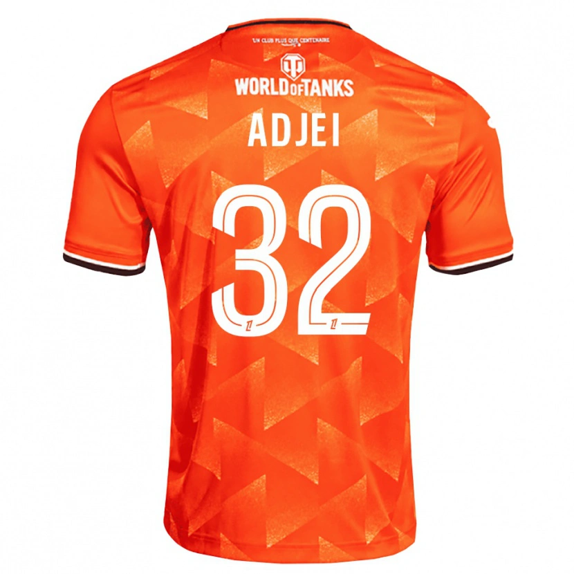 Danxen Kvinnor Nathaniel Adjei #32 Orange Vit Svart Hemmatröja Matchtröjor 2026/27 Tröjor T-Tröja