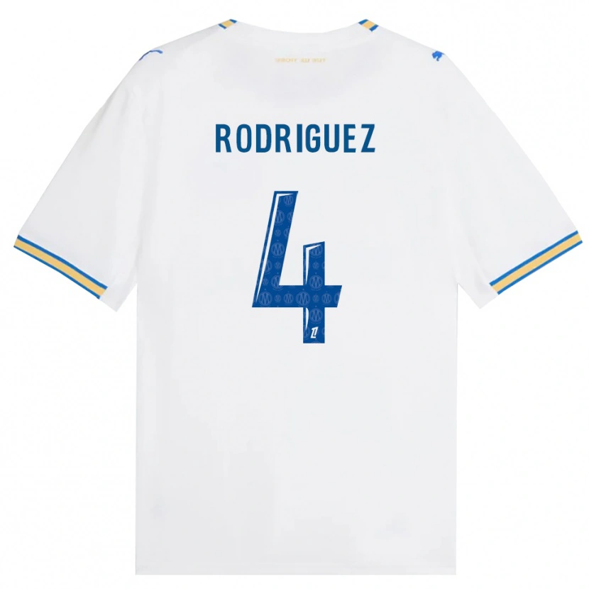Danxen Kvinnor Ruben Rodriguez #4 Dodgerblå Vit Hemmatröja Matchtröjor 2026/27 Tröjor T-Tröja