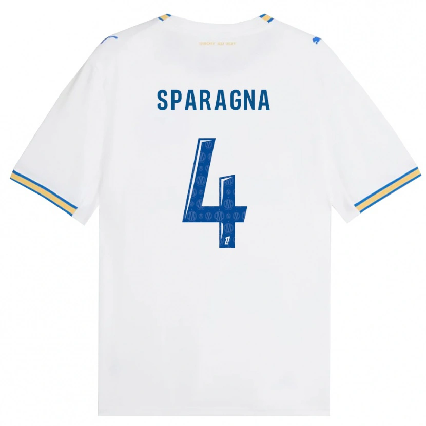 Danxen Kvinnor Stéphane Sparagna #4 Dodgerblå Vit Hemmatröja Matchtröjor 2026/27 Tröjor T-Tröja