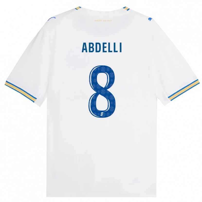 Danxen Kvinnor Himad Abdelli #8 Dodgerblå Vit Hemmatröja Matchtröjor 2026/27 Tröjor T-Tröja