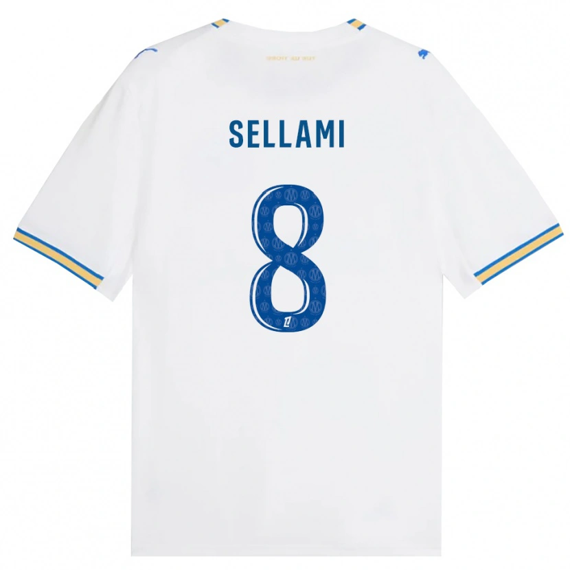 Danxen Kvinnor Yanis Sellami #8 Dodgerblå Vit Hemmatröja Matchtröjor 2026/27 Tröjor T-Tröja